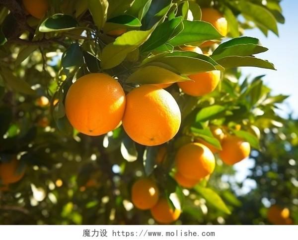 橙子水果食品蔬果好吃果树